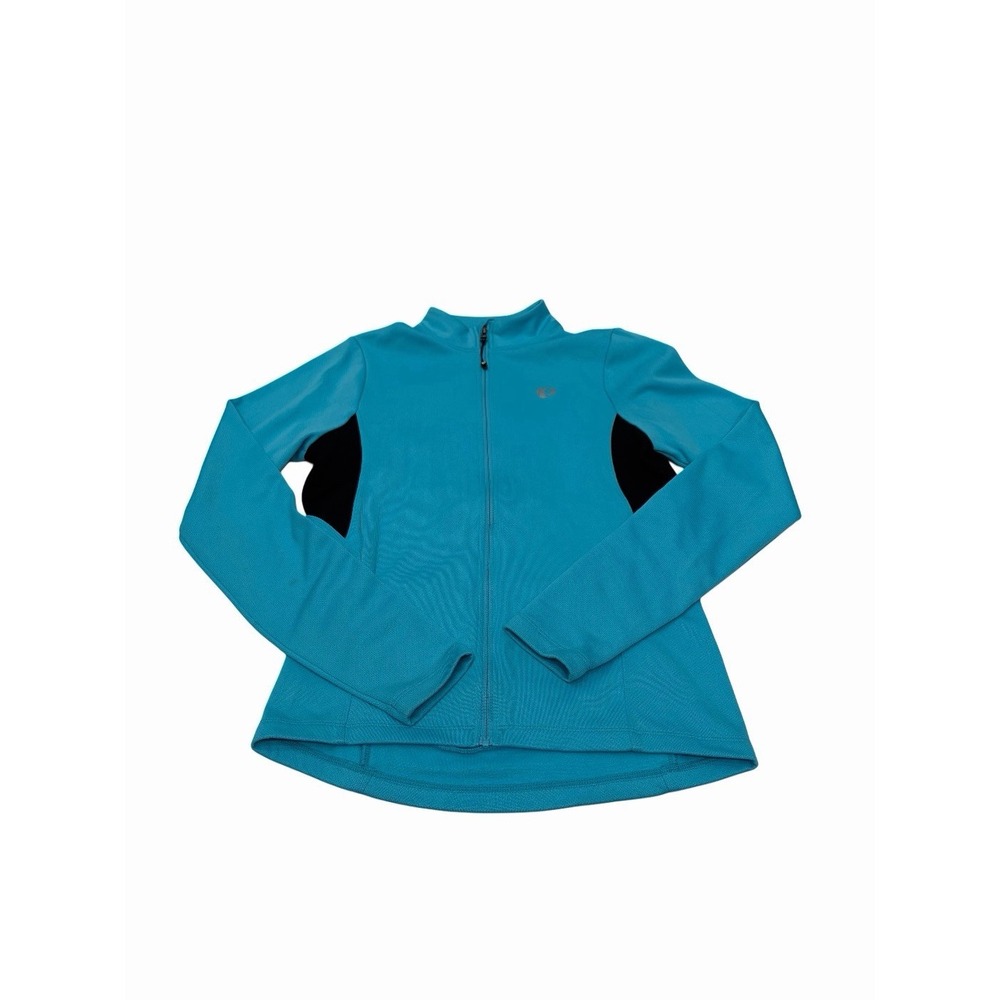 Women's Pearl Izumi Cycling Ocean Blue Jacket Size S zip pockets long sleeves